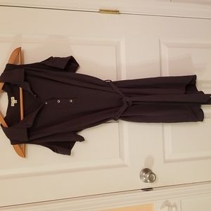 Gray dress cold shoulder sleeves